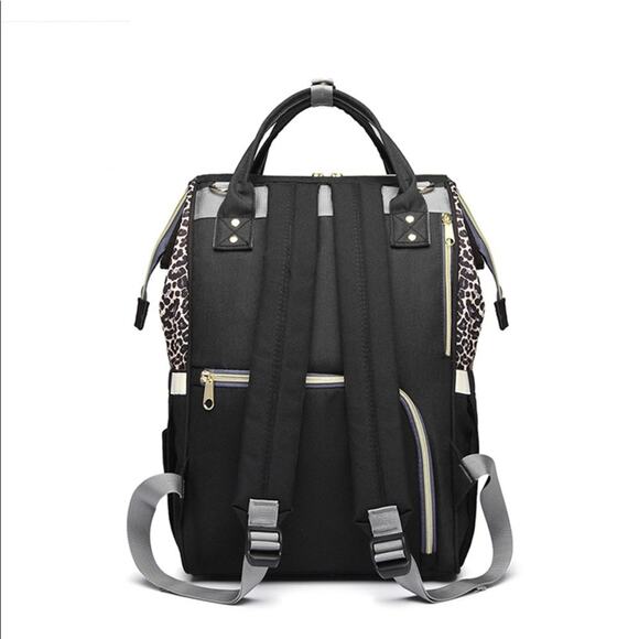 Purple Leopard Baby / Mom Backpack - Picture 4 of 9